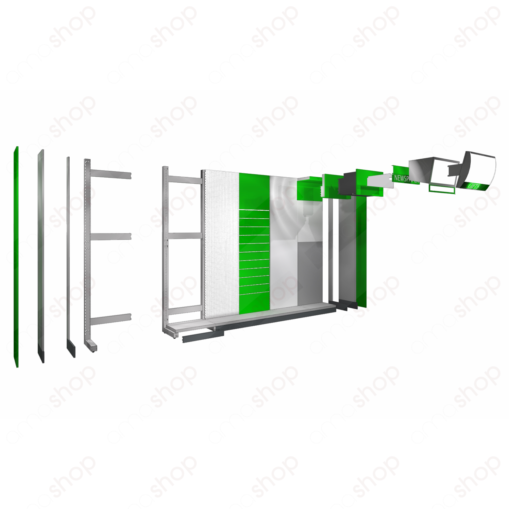 ÖNÁLLÓ LÁBON ÁLLÓ ÜZLETBERENDEZÉSI RENDSZEREK